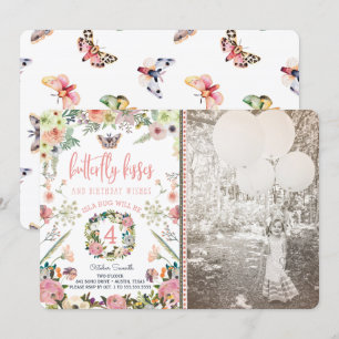 Butterfly Birthday Party Invitations for a Girl