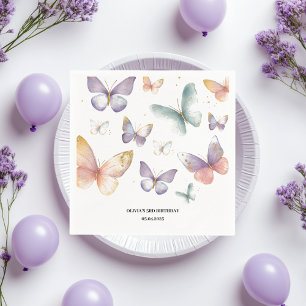 Butterfly Birthday Party Napkin
