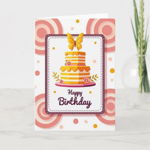 Butterfly Birthday Treat Card