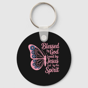Butterfly Blessed Keychain