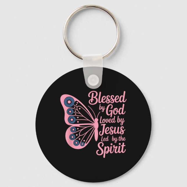 Butterfly Blessed Keychain (Front)