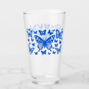 Butterfly Blessing in Blue Glass