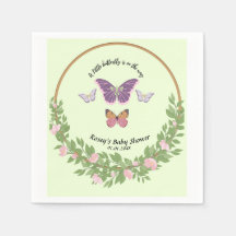 Butterfly Bliss: Baby Shower Napkin