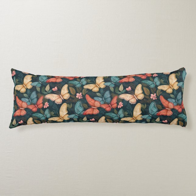 Butterfly Bliss: Embrace Nature's Elegance  Body Pillow (Front)