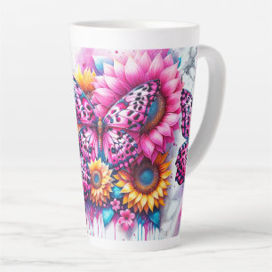 Butterfly Bliss in Bloom Latte Mug
