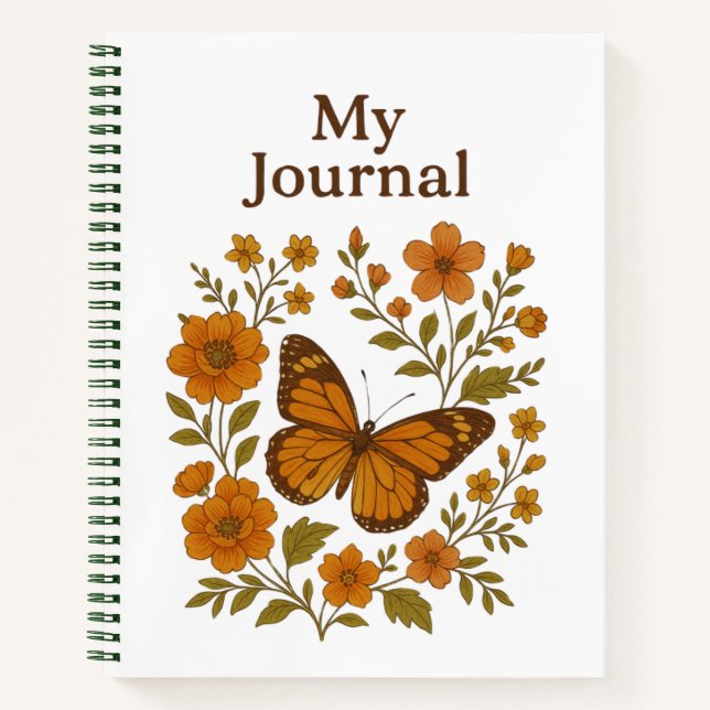 🦋 Butterfly Blossoms Planner 🌸 Notebook (Front)