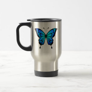 Butterfly Blue Insect Illustration-20284 T-Shirt C Travel Mug