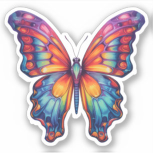 Butterfly Blue Orange Wings