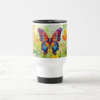 Butterfly Blue Orange Wings