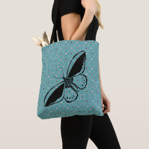 Butterfly Blues Tote Bag