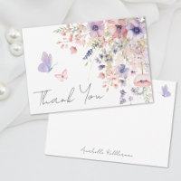 Butterfly Blush Pink Purple Wildflower