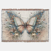 Butterfly Book Blanket | Cottagecore Fairycore 