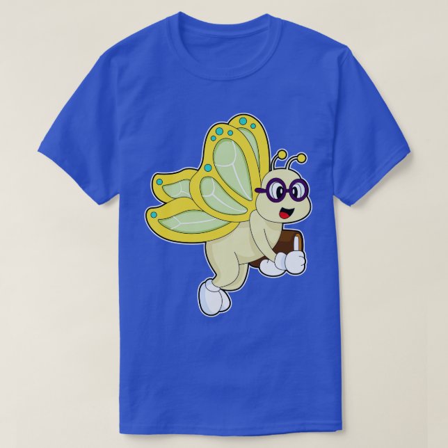 Butterfly Book T-Shirt (Design Front)