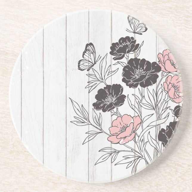 Butterfly Bouquet Coaster (Front)