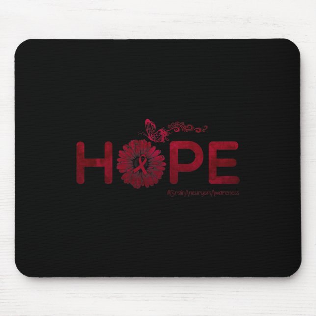 Butterfly Brain Aneurysm Awareness Gifts  Mouse Pad (Front)