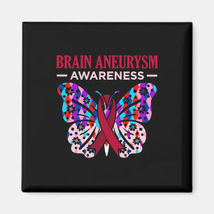 Butterfly Brain Aneurysm Awareness Month Support G Magnet
