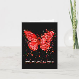 Butterfly Brain Aneurysm Awareness Ribbon Card