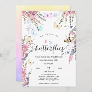 Butterfly Bridal Shower Invitation