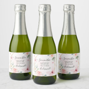 Butterfly Bridesmaid Proposal Label