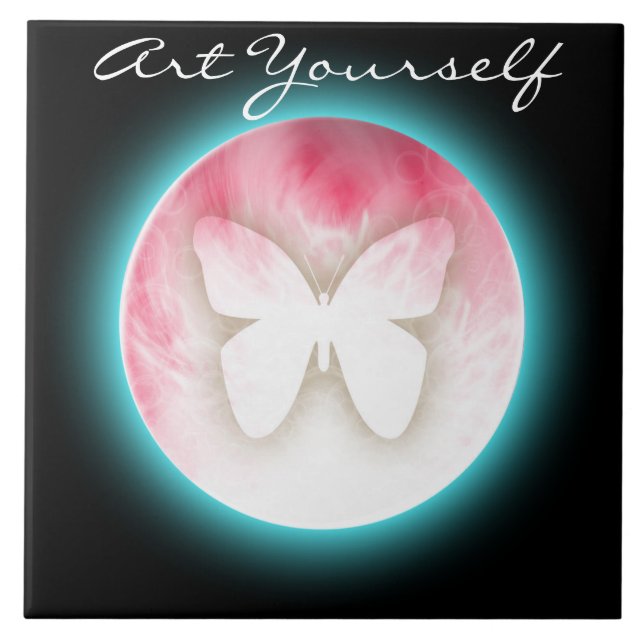 Butterfly Bubbles Tile (Front)