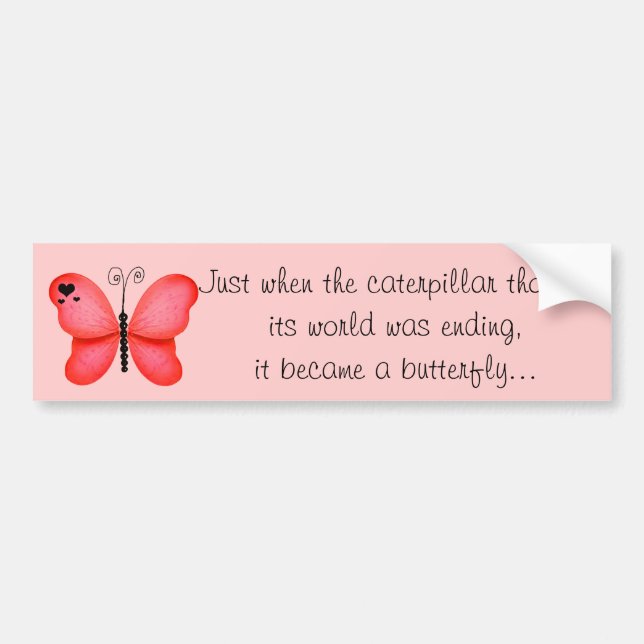 Butterfly Bumper Sticker (Front)