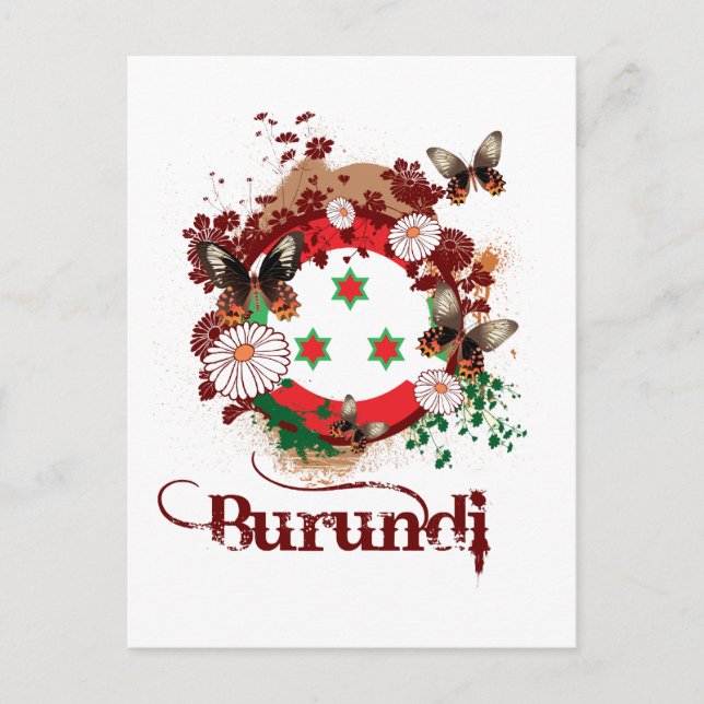 Butterfly Burundi Postcard (Front)