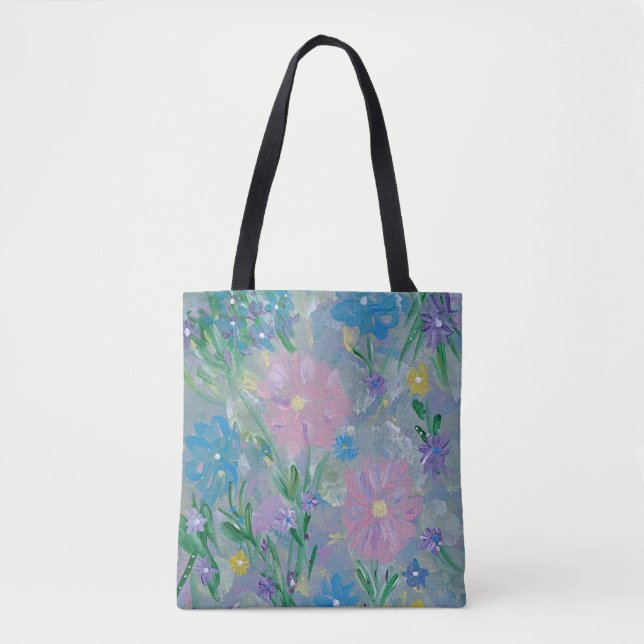 Butterfly Bush Floral Tote Bag (Front)