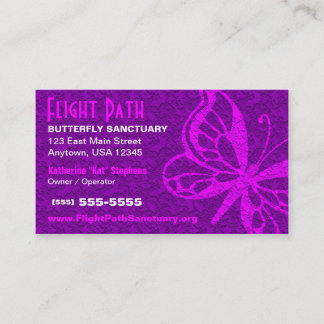 Butterfly Business Card - Purple