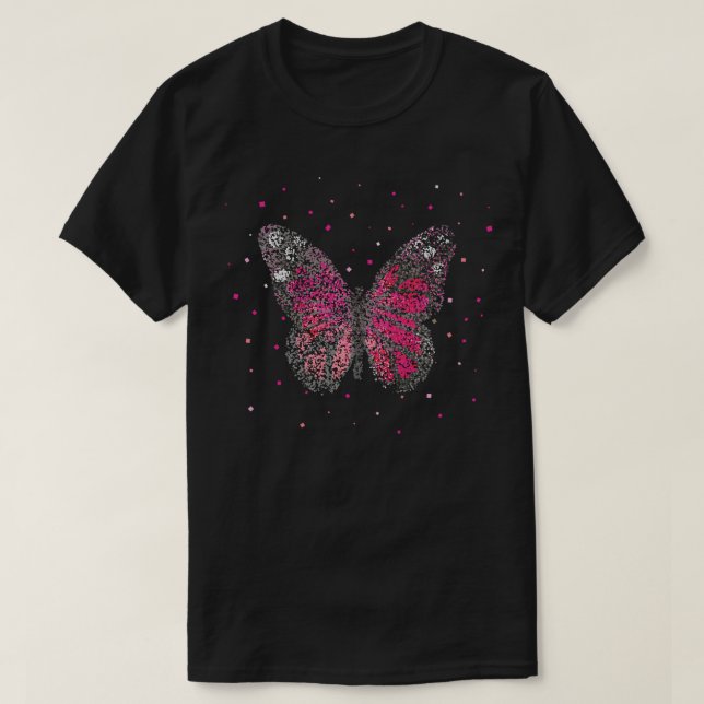 Butterfly Butterflies Florist T-Shirt (Design Front)
