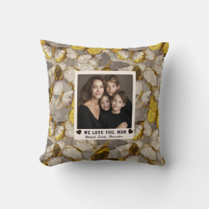 Butterfly Camo Best Grandma Decorative Design Throw Pillow