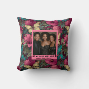 Butterfly Camo Best Stepmom Rustic Decor Throw Pillow
