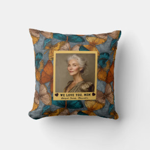 Butterfly Camo Happy Birthday Mama Indoor Decor Throw Pillow