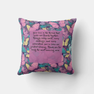 Butterfly Camo Mother In Law Housewarming Artistn Throw Pillow