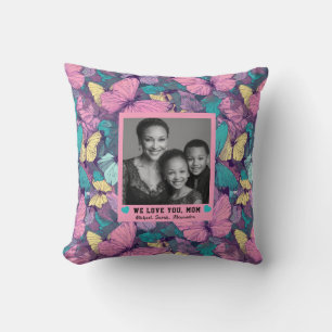 Butterfly Camo Mother In Law Housewarming Throw Pillow