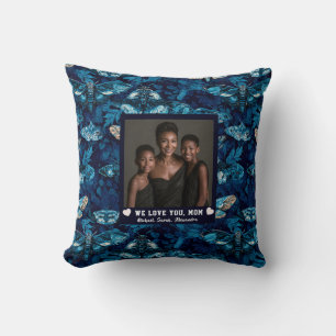 Butterfly Camo Step Mom Mummy Room Makeover Boho Throw Pillow