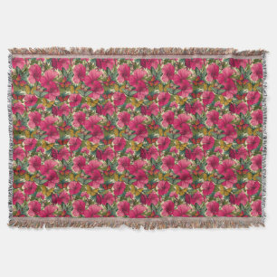 Butterfly Camoflage Room Makeover Vintage Heat Throw Blanket