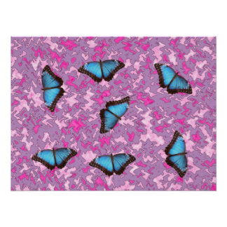 Butterfly Camouflage Pattern Office Peace Destiny Poster