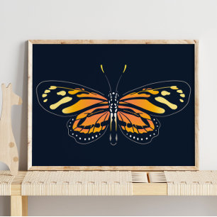 Butterfly Canvas Jungle Wall Print