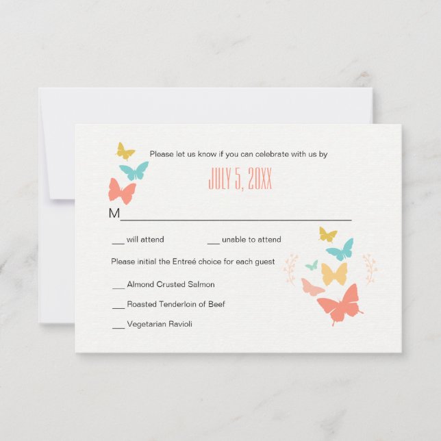 Butterfly Canvas Response Card (Front)