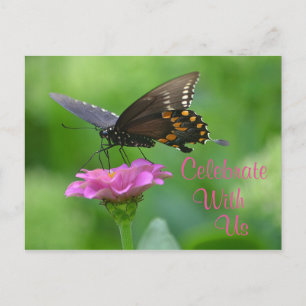 Butterfly Celebration Invitation Postcard
