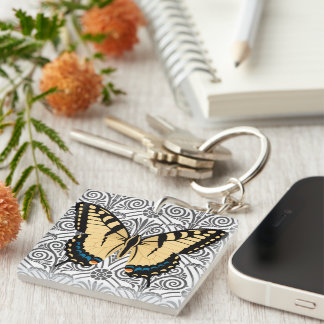 Butterfly Centre of Attention Keychain