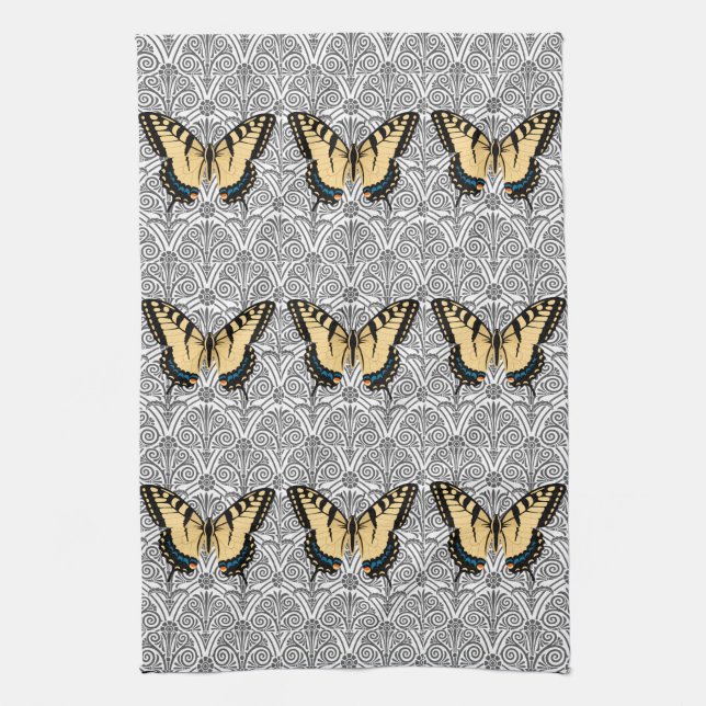 Butterfly Centre of Attention Kitchen Towel (Vertical)