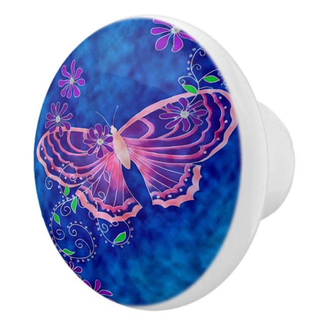 Butterfly Ceramic Knob (Right)