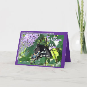 Butterfly Cheer-customize Card
