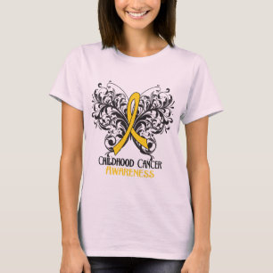 Butterfly Childhood Cancer Awareness T-Shirt