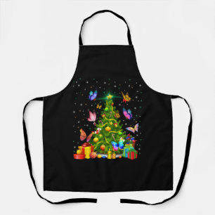 butterfly christmas tree apron
