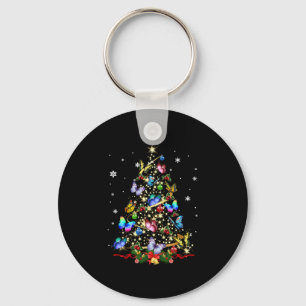 Butterfly Christmas Tree Lights Women Girls Xmas B Keychain
