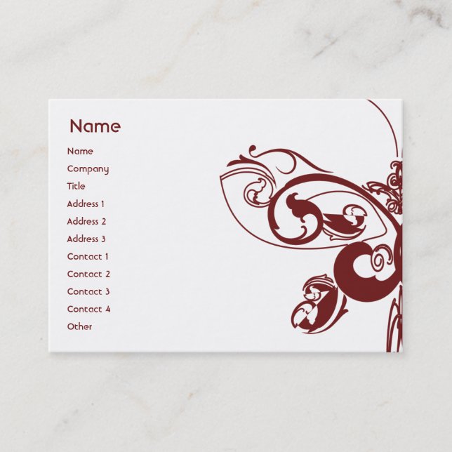 Butterfly - Chubby Business Card (Front)