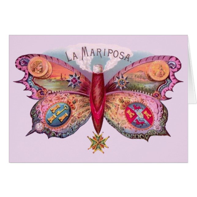 Butterfly Cigar Antique Painting Advertising (Front Horizontal)