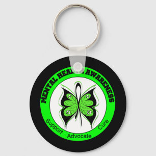 Butterfly Circle Mental Health Awareness Keychain